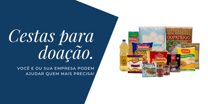 cestas para doação