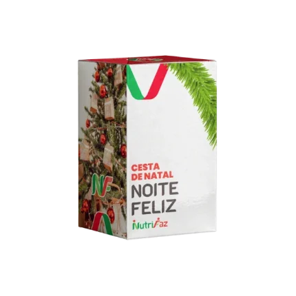cesta natal corporativa Noite Feliz — 38 itens com panetone Itália Mia e vinho Vilena em BH e MG