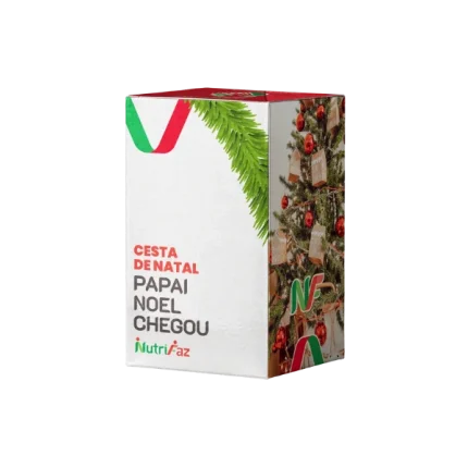 cesta natal corporativa Papai Noel sem álcool — 22 itens para empresas em BH e MG